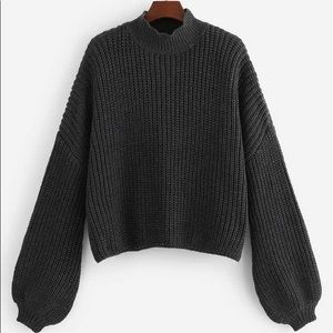 SHEIN Plus Drop Shoulder Lantern Sleeve Jumper